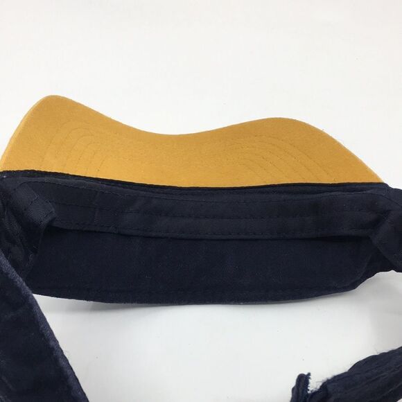 Vintage Miller Light Navy Visor Hat 100% Cotton with Velcro Backstrap - Picture 9 of 12